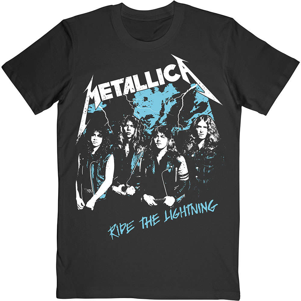 Metallica - Ride The Lightning Band Photo T-Shirt