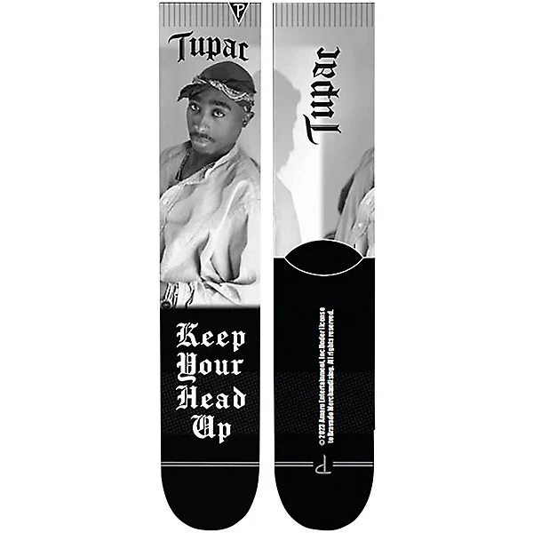 Perri Socks - TUPAC KEEP YOUR HEAD UP Socks - One Size
