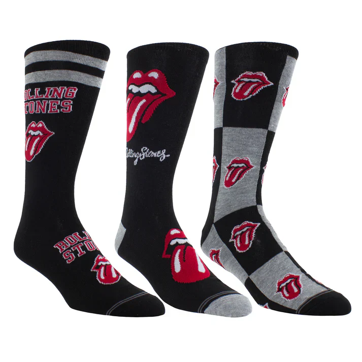 Rolling Stones Guitar Tin 3-Pack Socks - Image 2